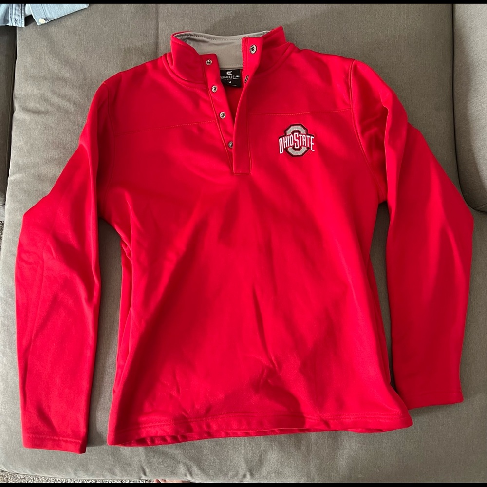 Mens Ohio State Quarter Zip Sweatshirt